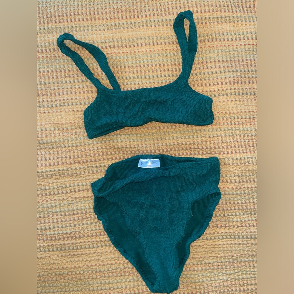 Aplomb high waist two piece - emerald